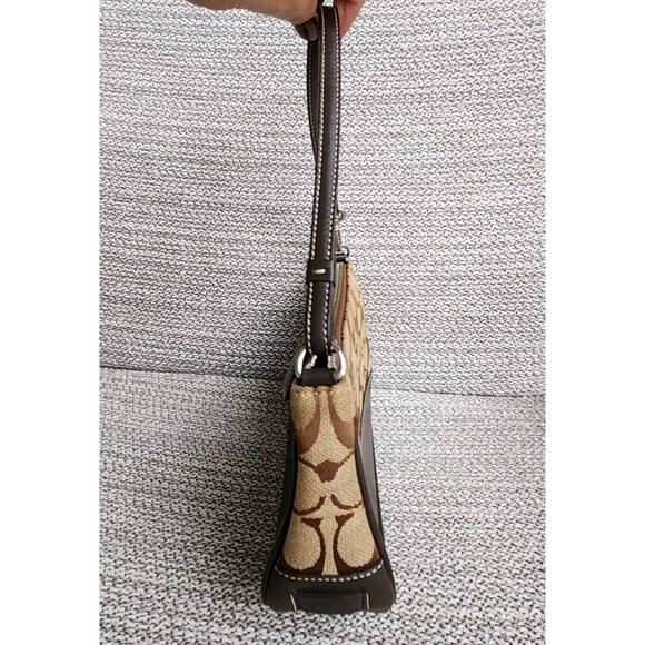 Coach Vintage Y2K Brown Demi Monogram Bag / Baguette 6094 Euc - Picture 2 of 13